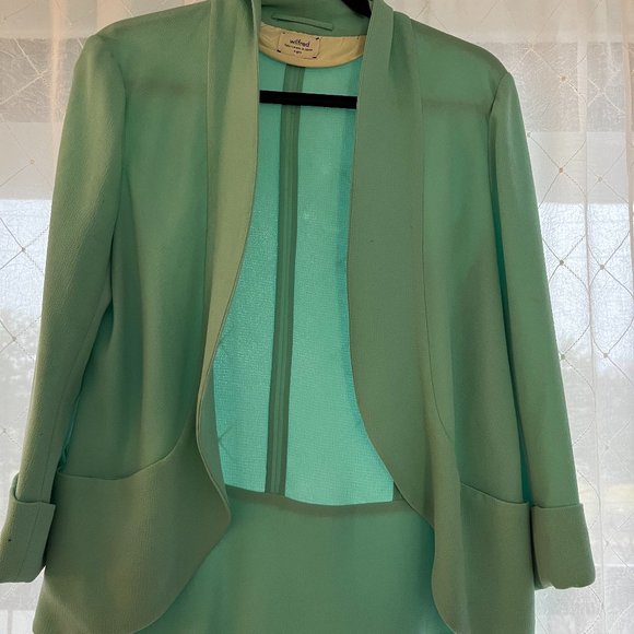 turquoise aritzia wilfred blazer jacket size 8 - Picture 10 of 15